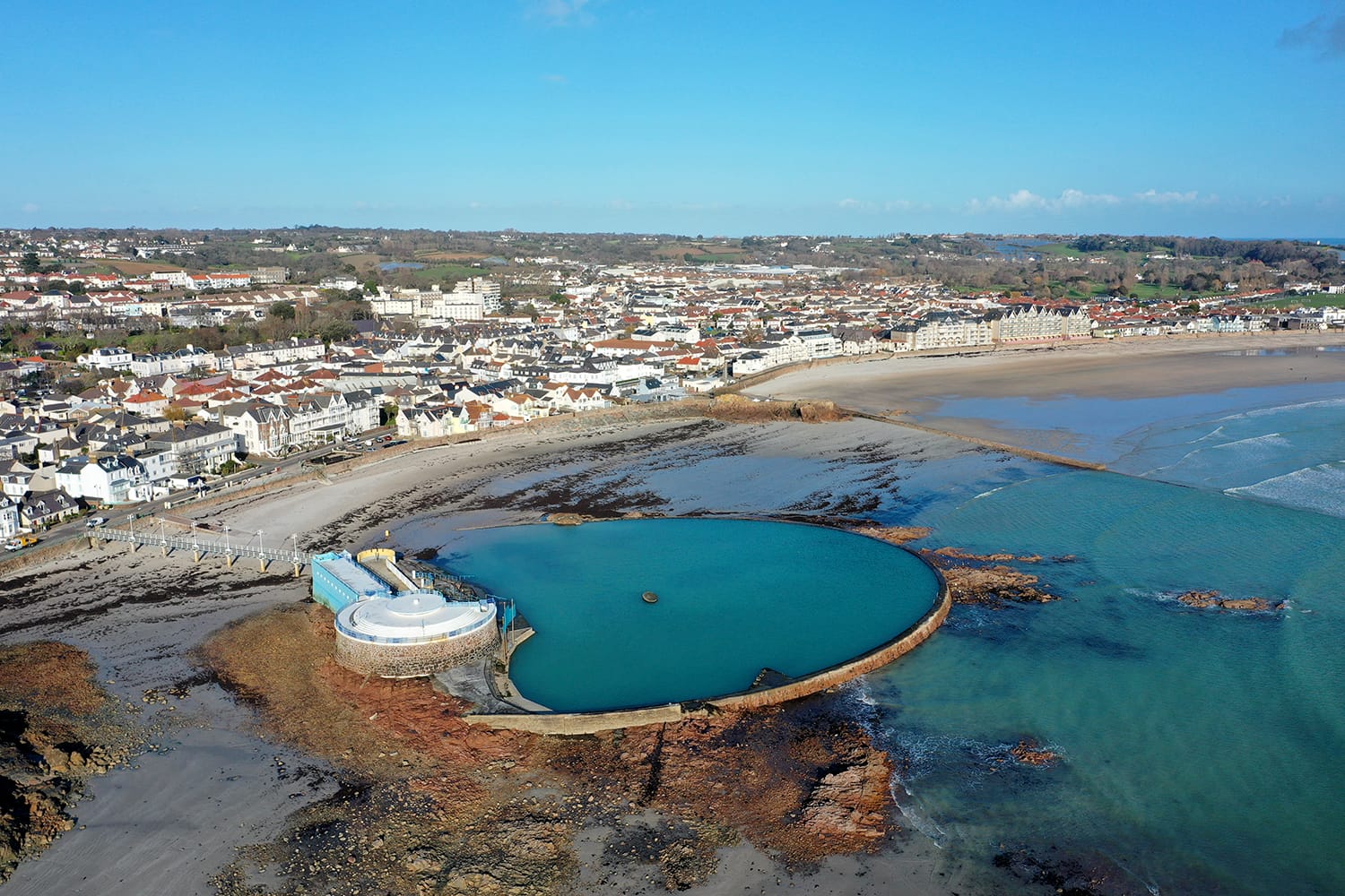 Havre des Pas Bathing Pool in Jersey, Channel Islands