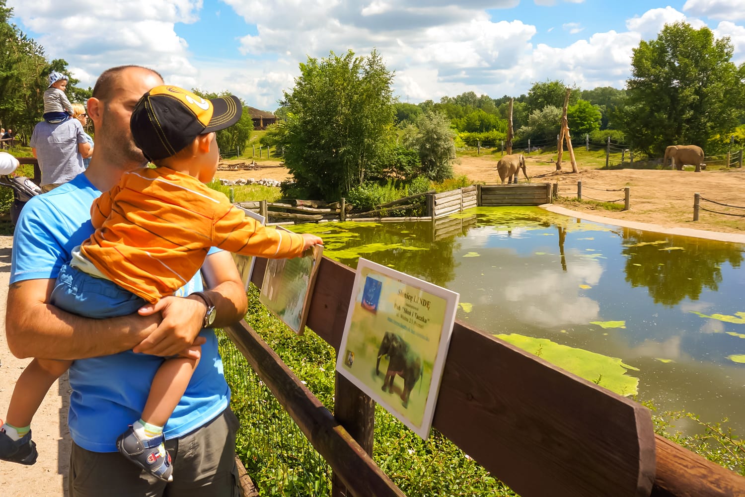 Family at the New Zoo in Poznan, Poland