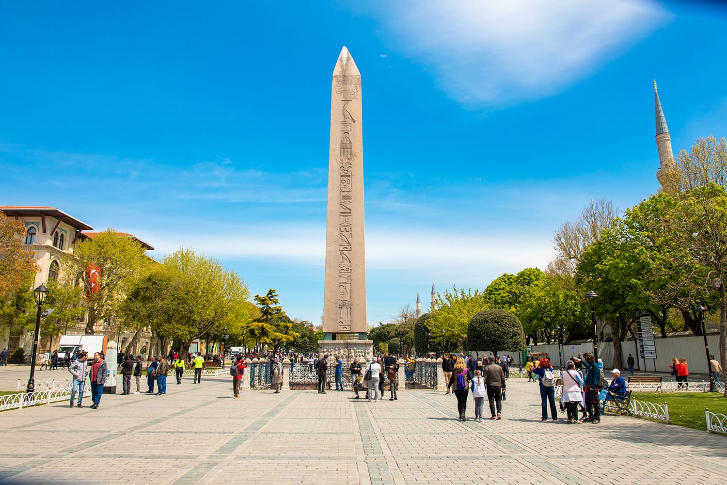 Obelisk of Theodosius (Dikilitas) in Sultanahmet Square, Istanbul, Turkey