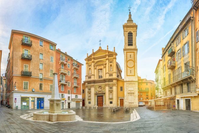 Place Rossetti square in Nice, France