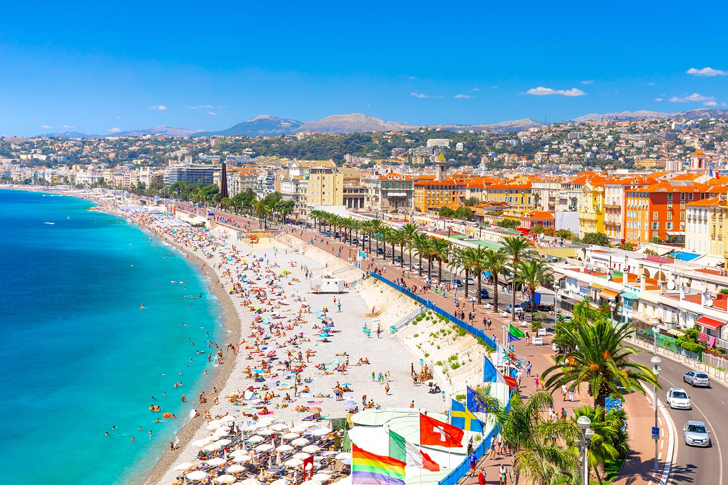 Promenade des Anglais in Nice, France