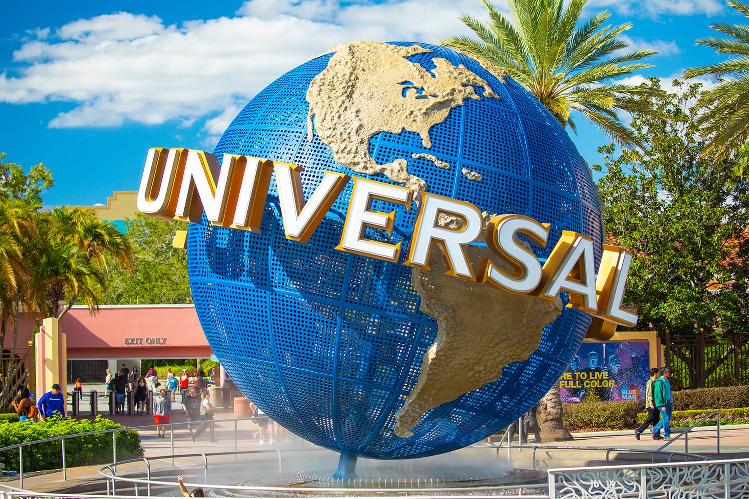 The famous Universal Globe at Universal Studios Florida theme park