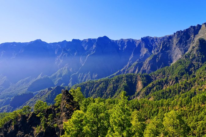 National Park Caldera de Taburiente on the island La Palma, Canary Islands, Spain