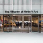 Entrance to the MoMA in New York City, USA