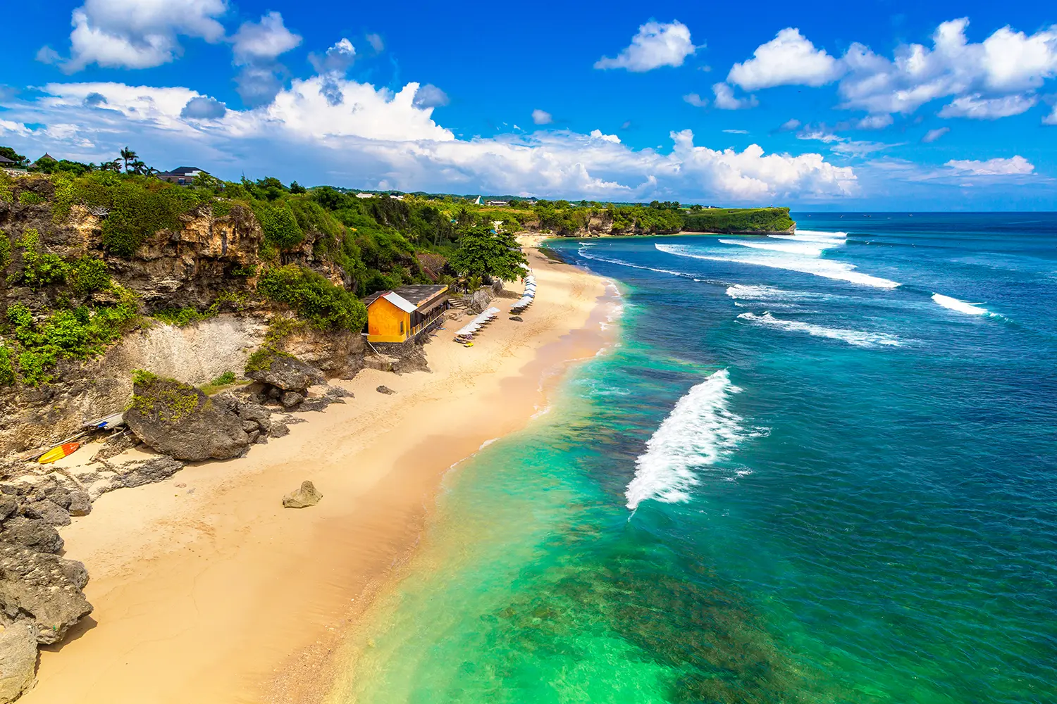 Balangan Beach on Bali, Indonesia