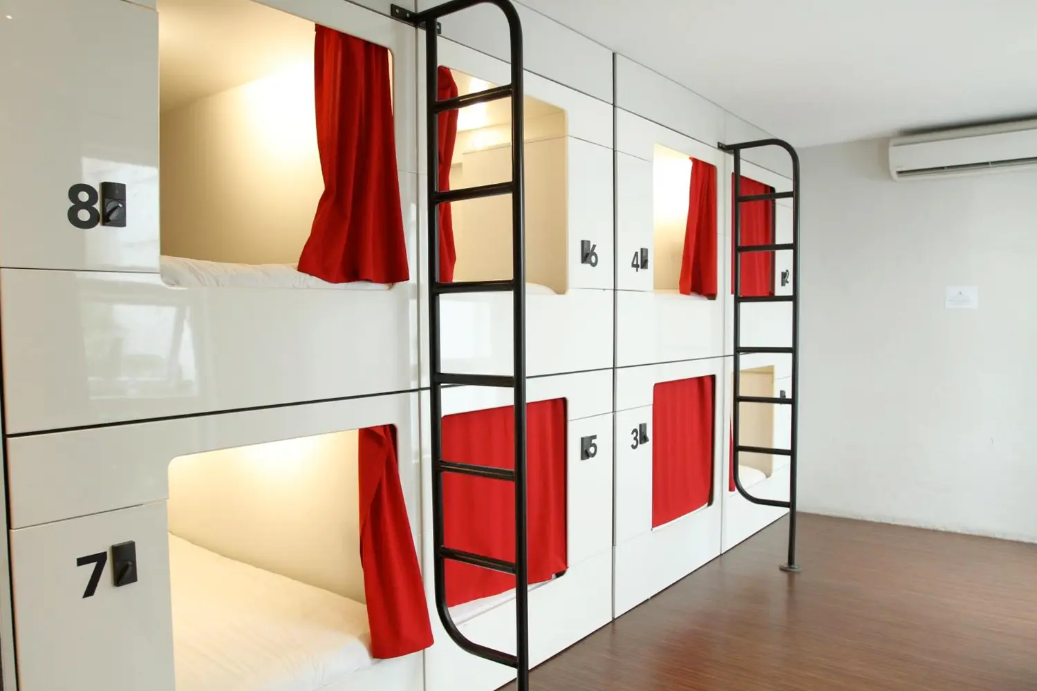 Pods at the 91 Loop hostel in Cape Town, South Africa