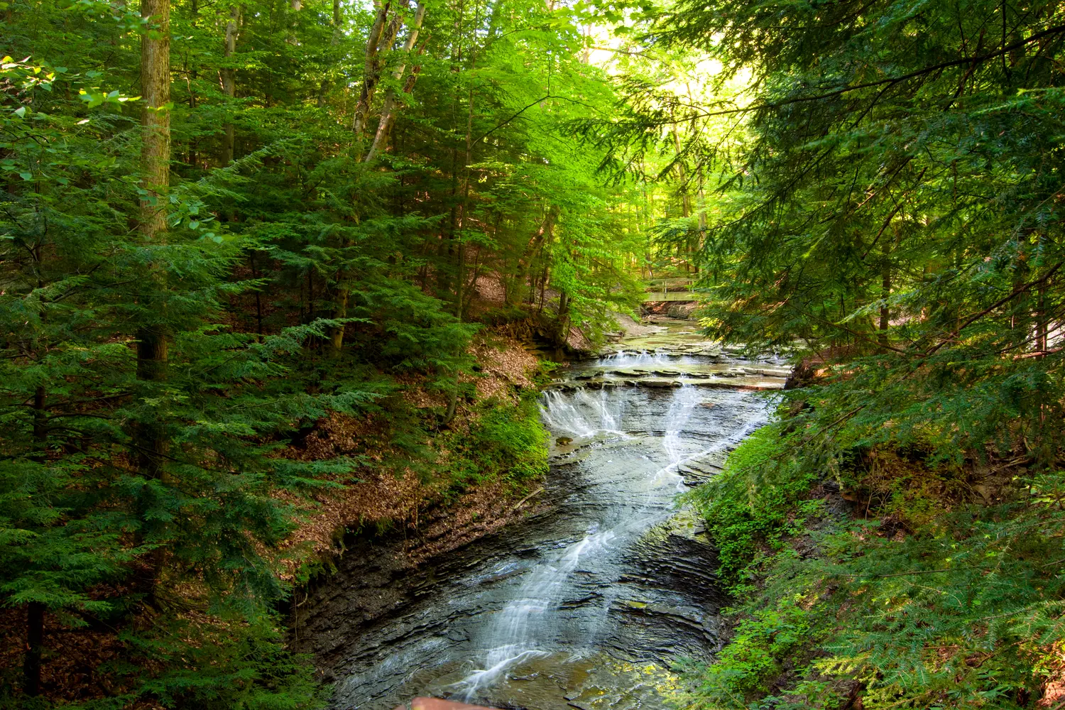 Bridalveil falls in Cleveland Metroparks