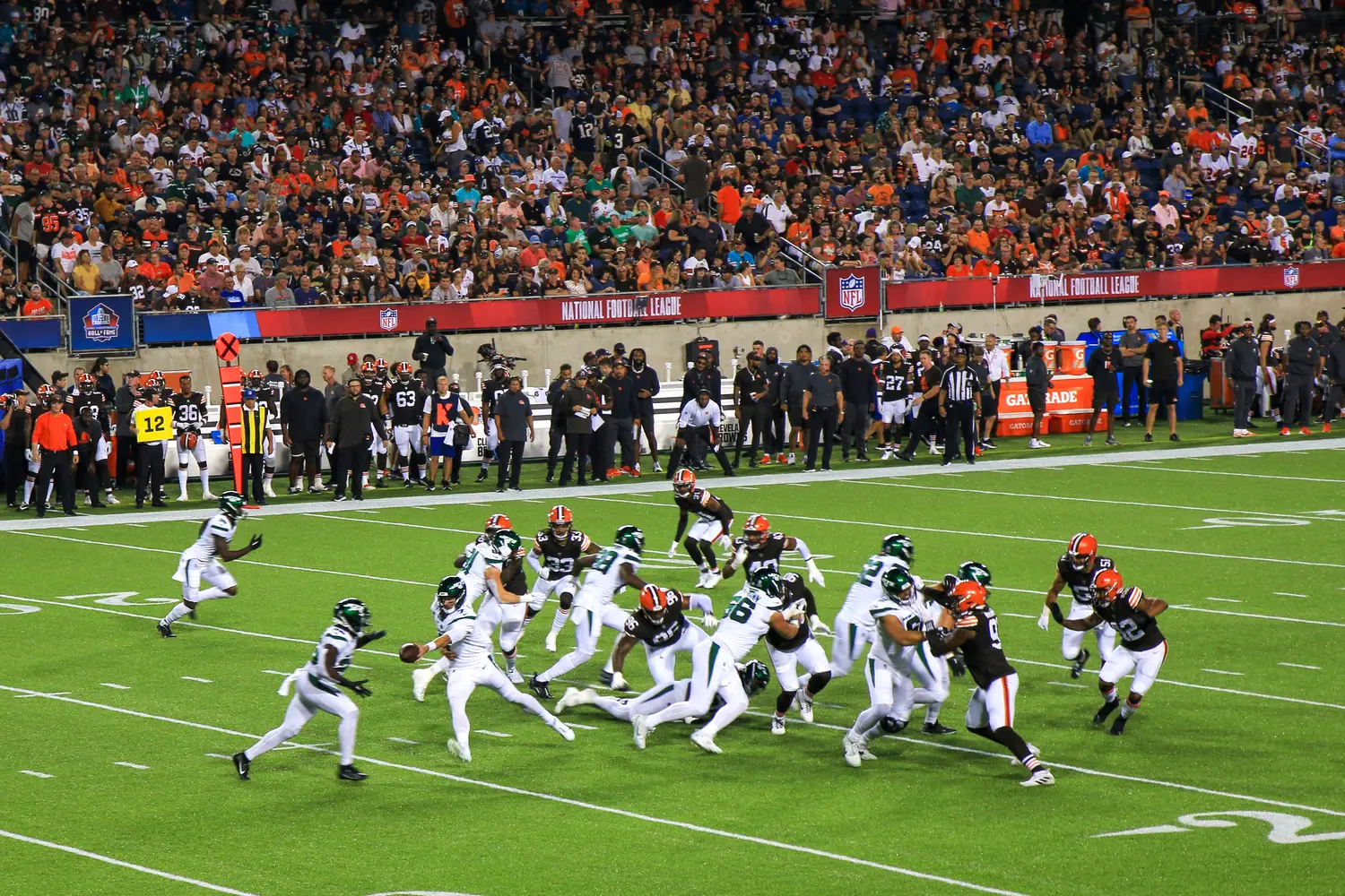 Cleveland Browns Stadium in Cleveland, Ohio