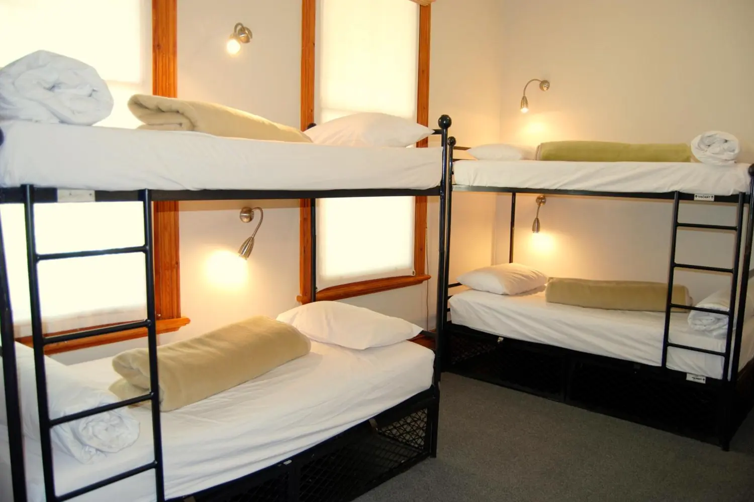 Dorm room at the Ashanti Lodge Gardens hostel in Cape Town, South Africa