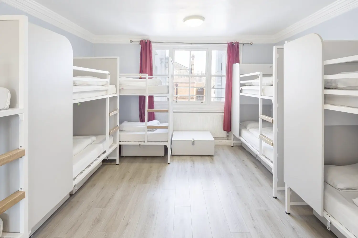 Dorm room at the Astor Hyde Park hostel in London