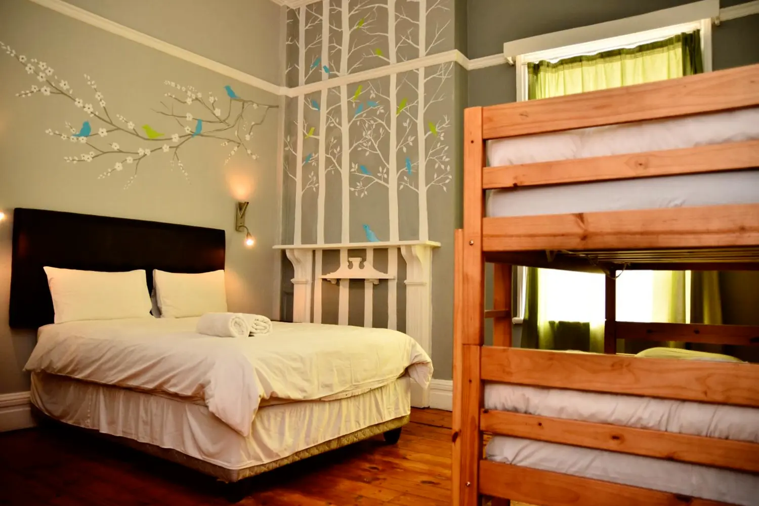 Room at the Big Blue Backpackers hostel in Cape Town, South Africa