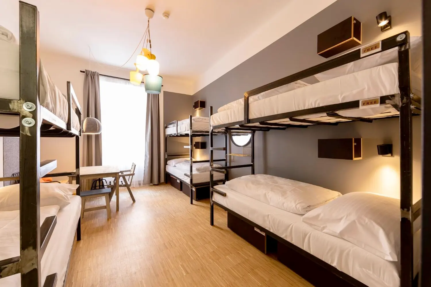 Dorm room at the Czech Inn in Prague, Czechia
