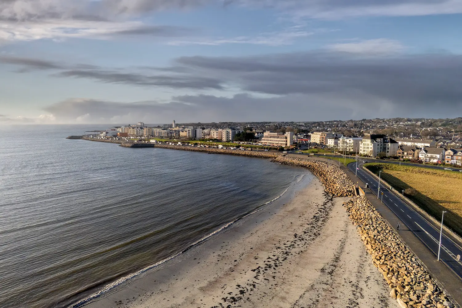 Grattan beach, Salthill promenade, Galway city, Ireland