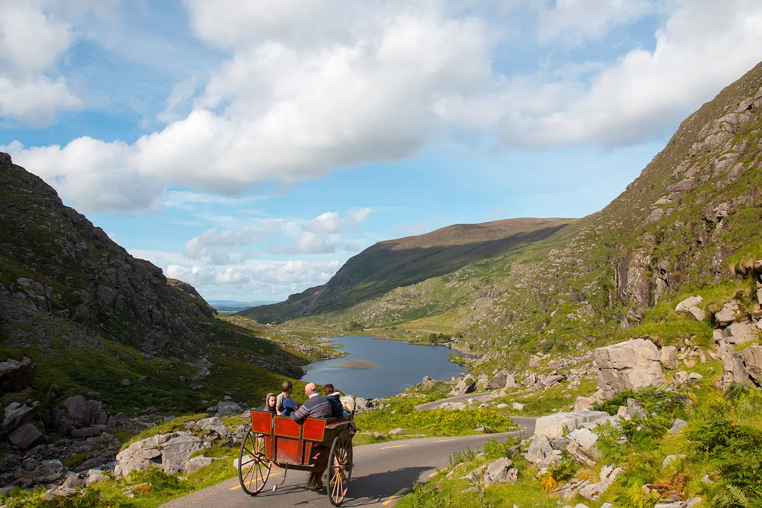 Jaunting Car In Gap Of Dunloe , Killarney, Co Kerry