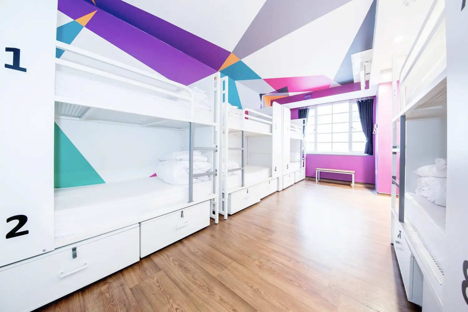 Dorm room at the Generator Hostel London
