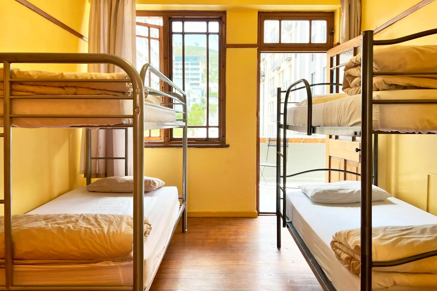 Dorm room at the Long Street Backpackers hostel in Cape Town, South Africa
