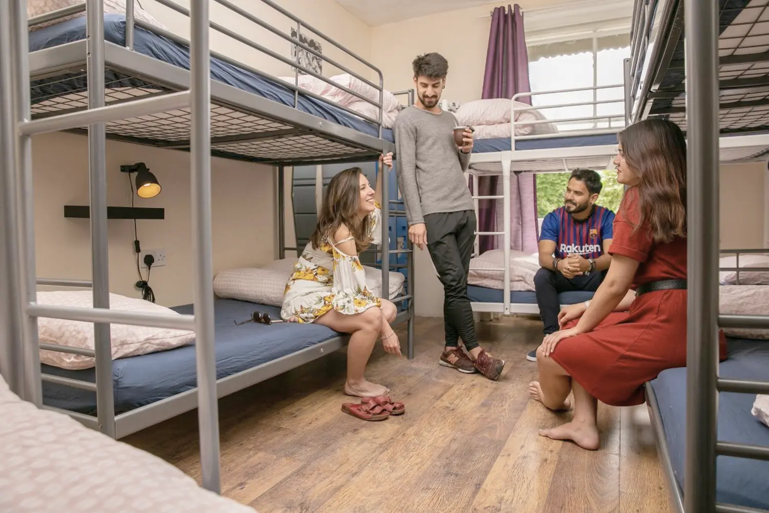 Dorm room at the Onefam Notting Hill hostel in London