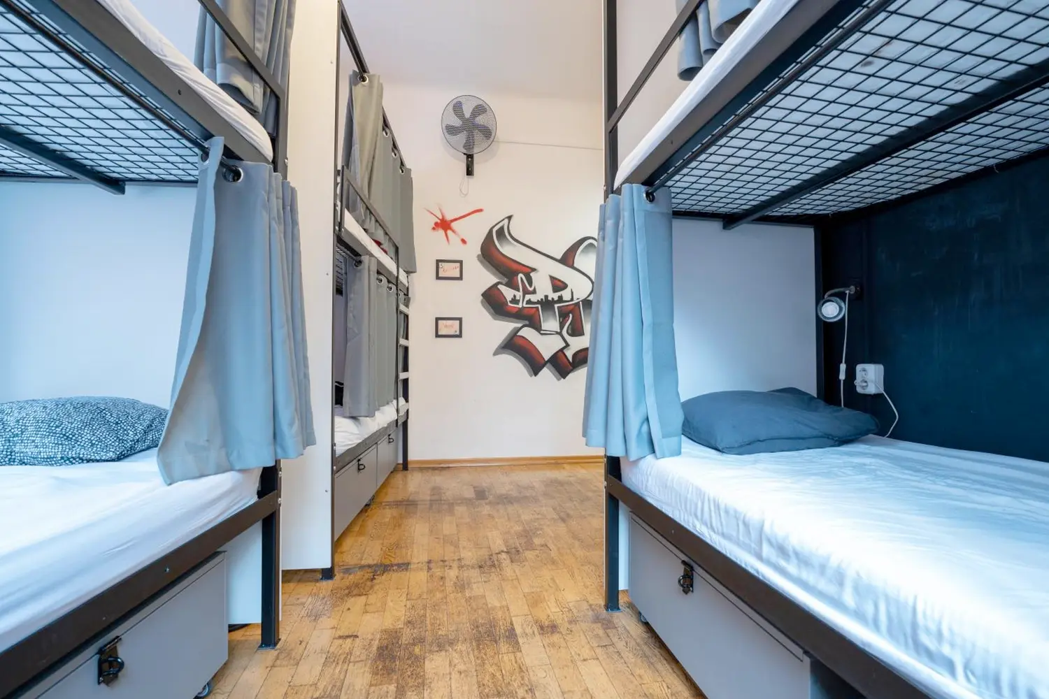 Dorm room at the The Madhouse Prague