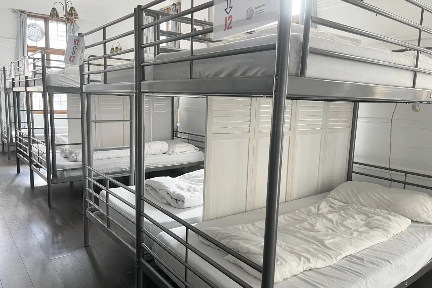 Dorm room at the The Walrus Hostel in London