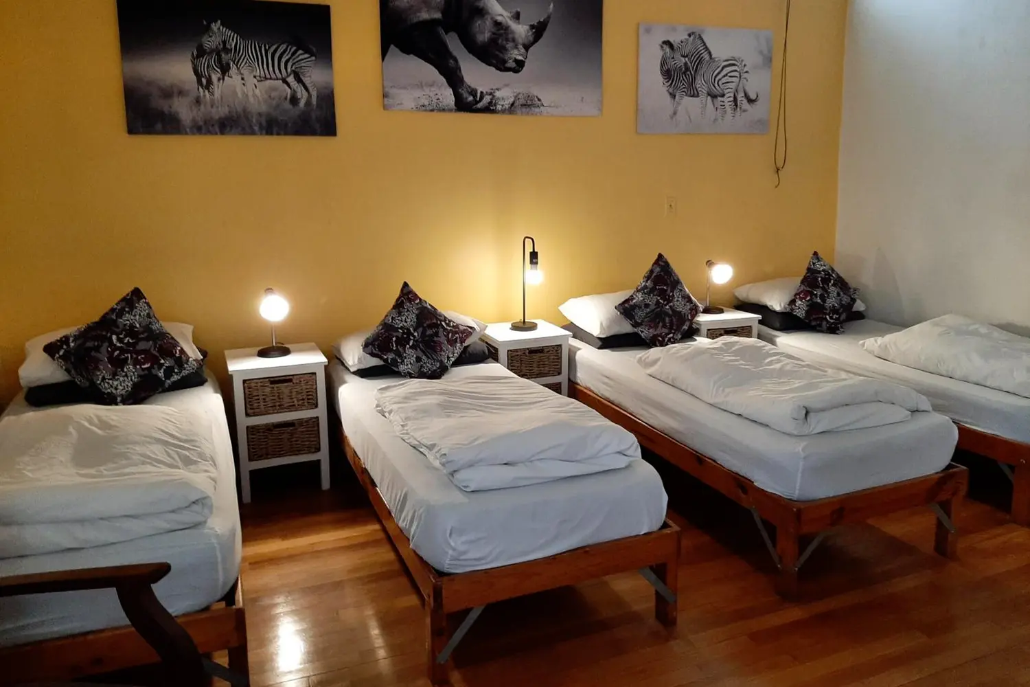 Room at the Zebra Crossing Backpacker hostel in Cape Town, South Africa