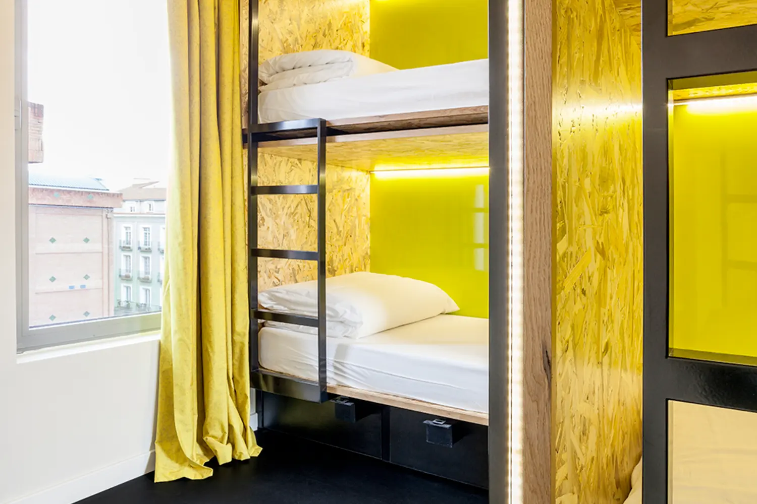 Dorm room at Bastardo Hostel in Madrid