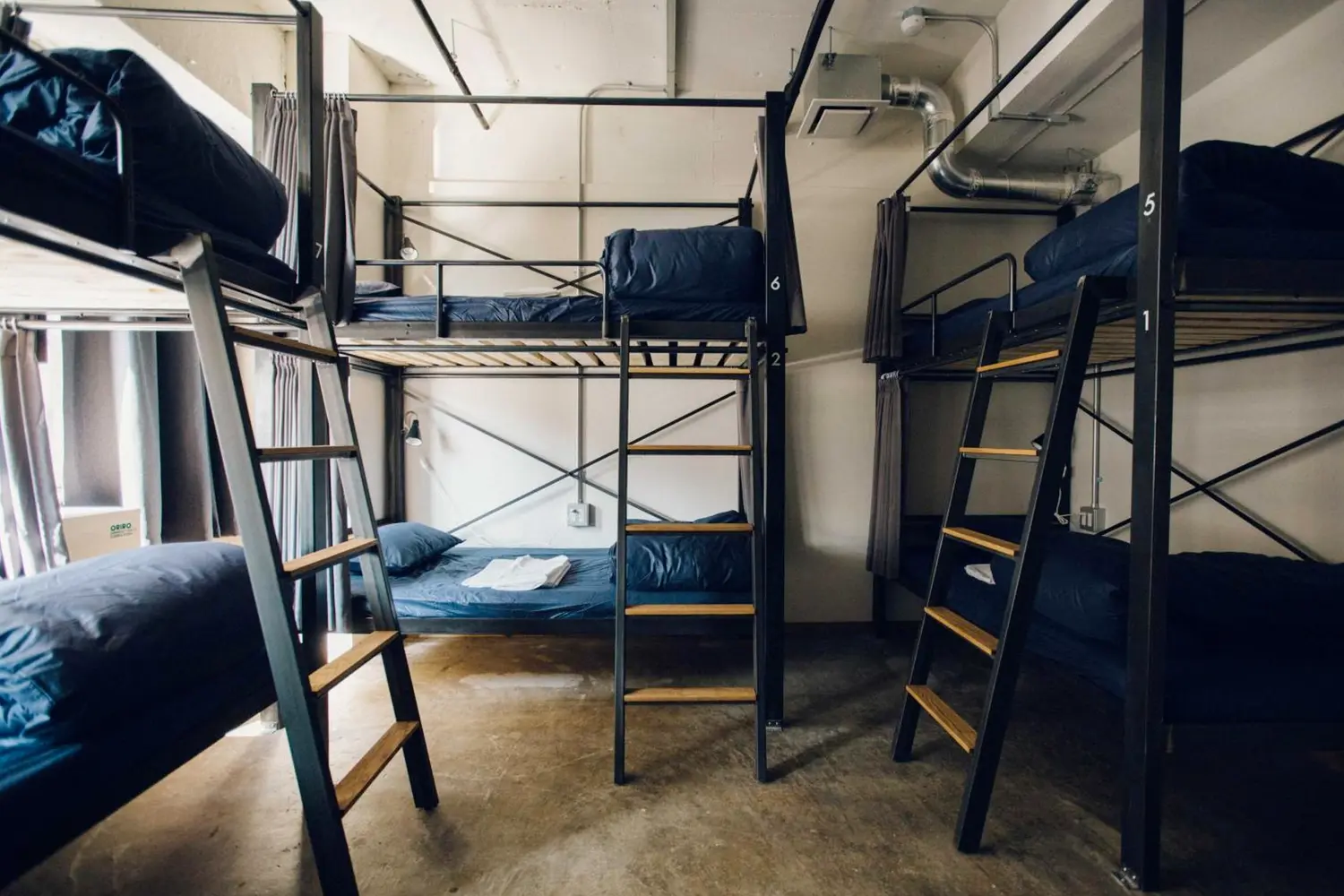 Dorm room at the CITAN Hostel in Tokyo