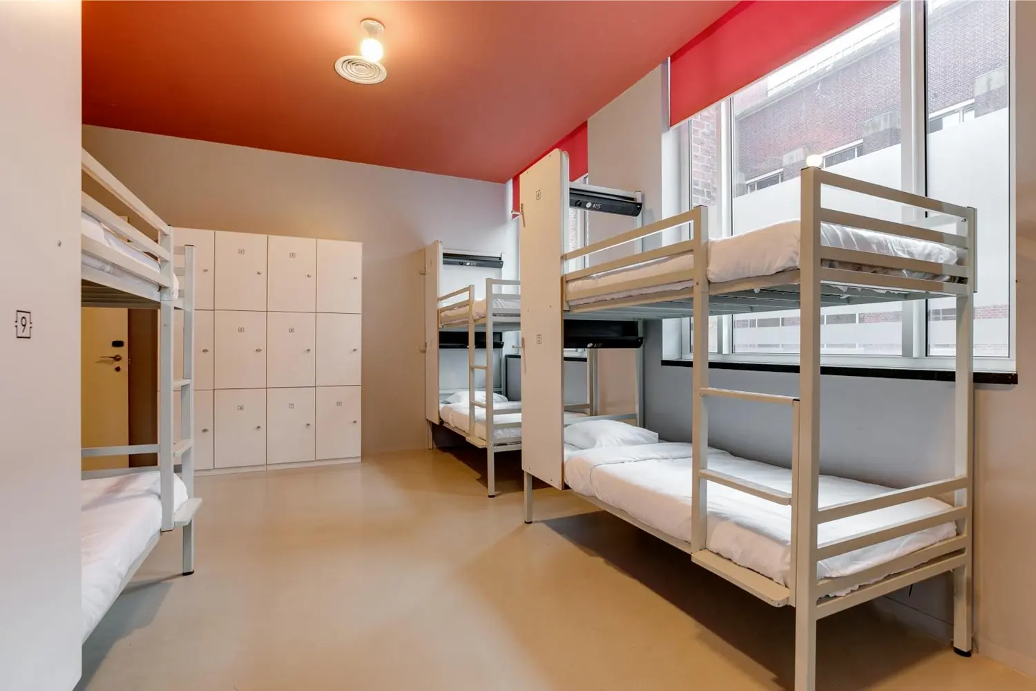 Dorm at the ClinkNOORD hostel in Amsterdam