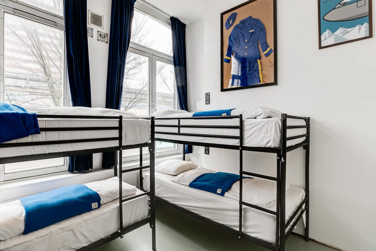Dorm room at the Cocomama hostel in Amsterdam