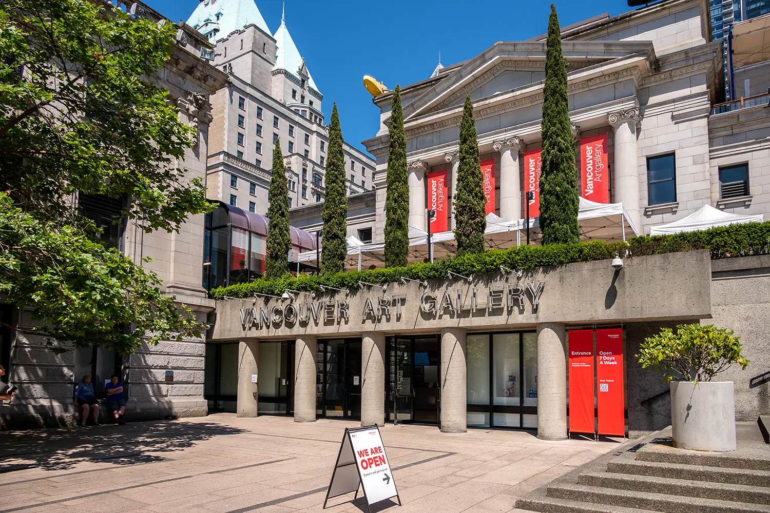 Exterior of the beautiful Vancouver Art Gallery
