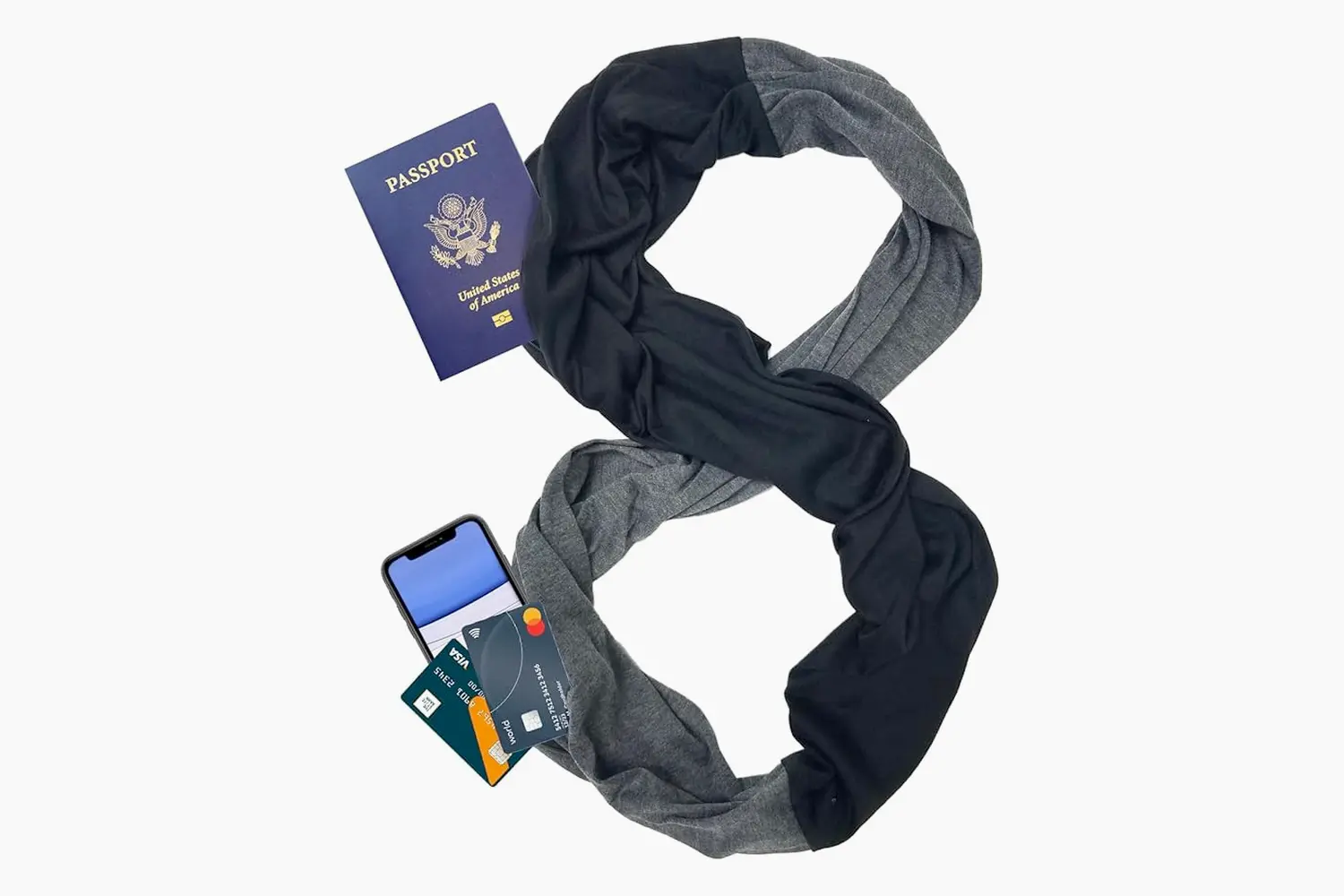 Elzama Infinity Loop Scarf With Hidden Pocket