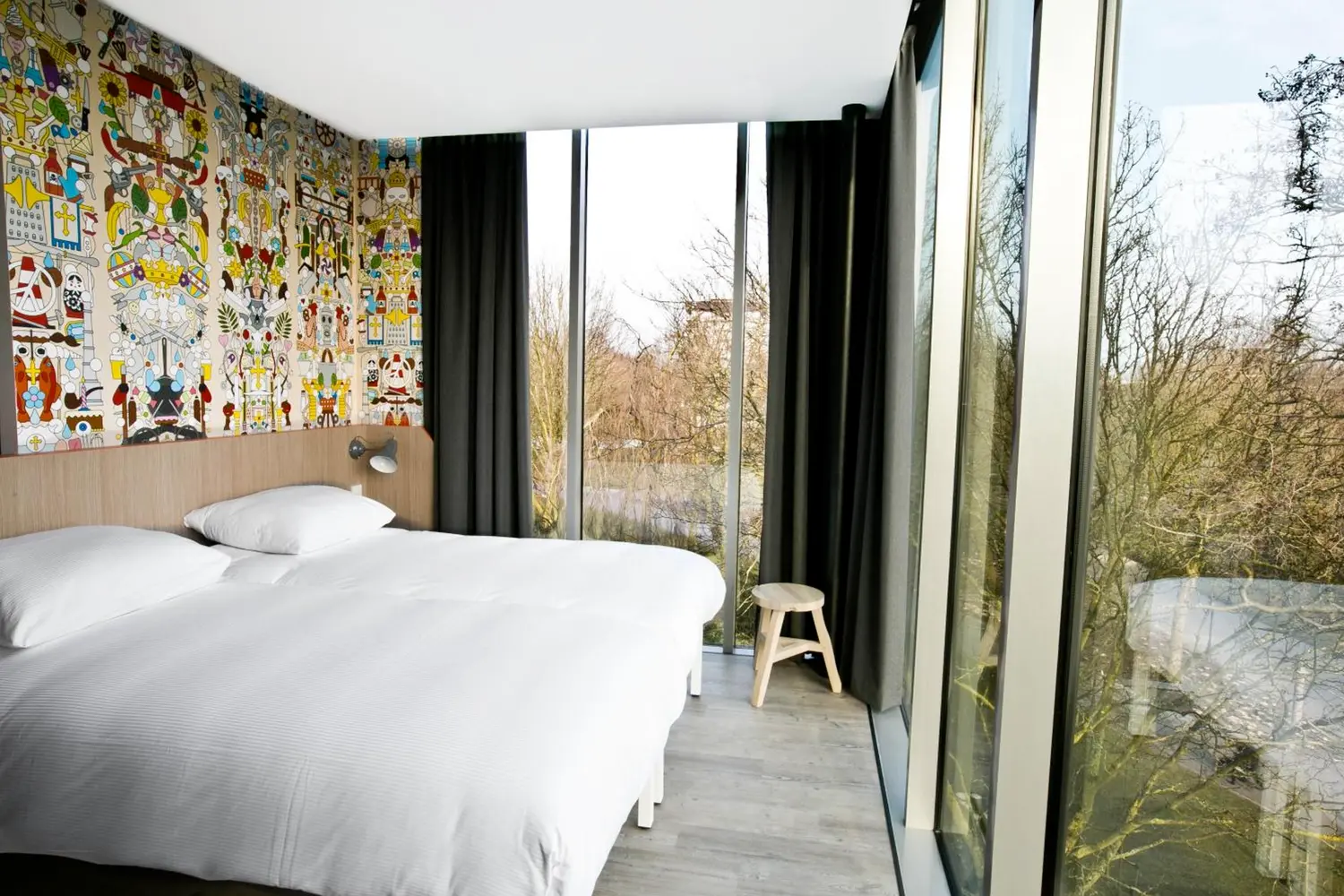 Private room at the Generator Amsterdam hostel