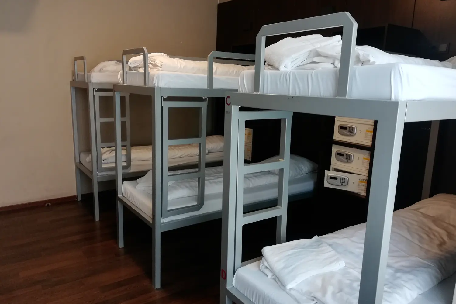 Dorm room at the Hostel Van Gogh in Amsterdam
