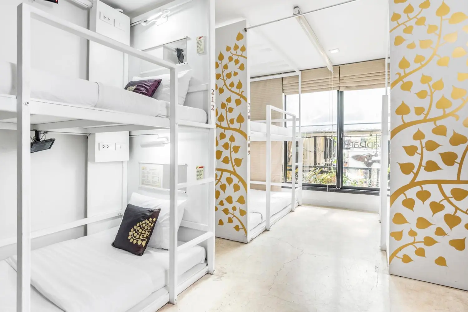 Dorm room at the NapPark Hostel @Khao San in Bangkok