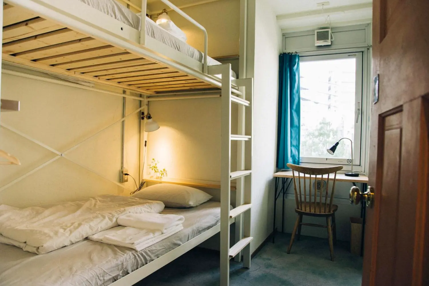 Dorm room at the Nui. Hostel & Bar Lounge in Tokyo