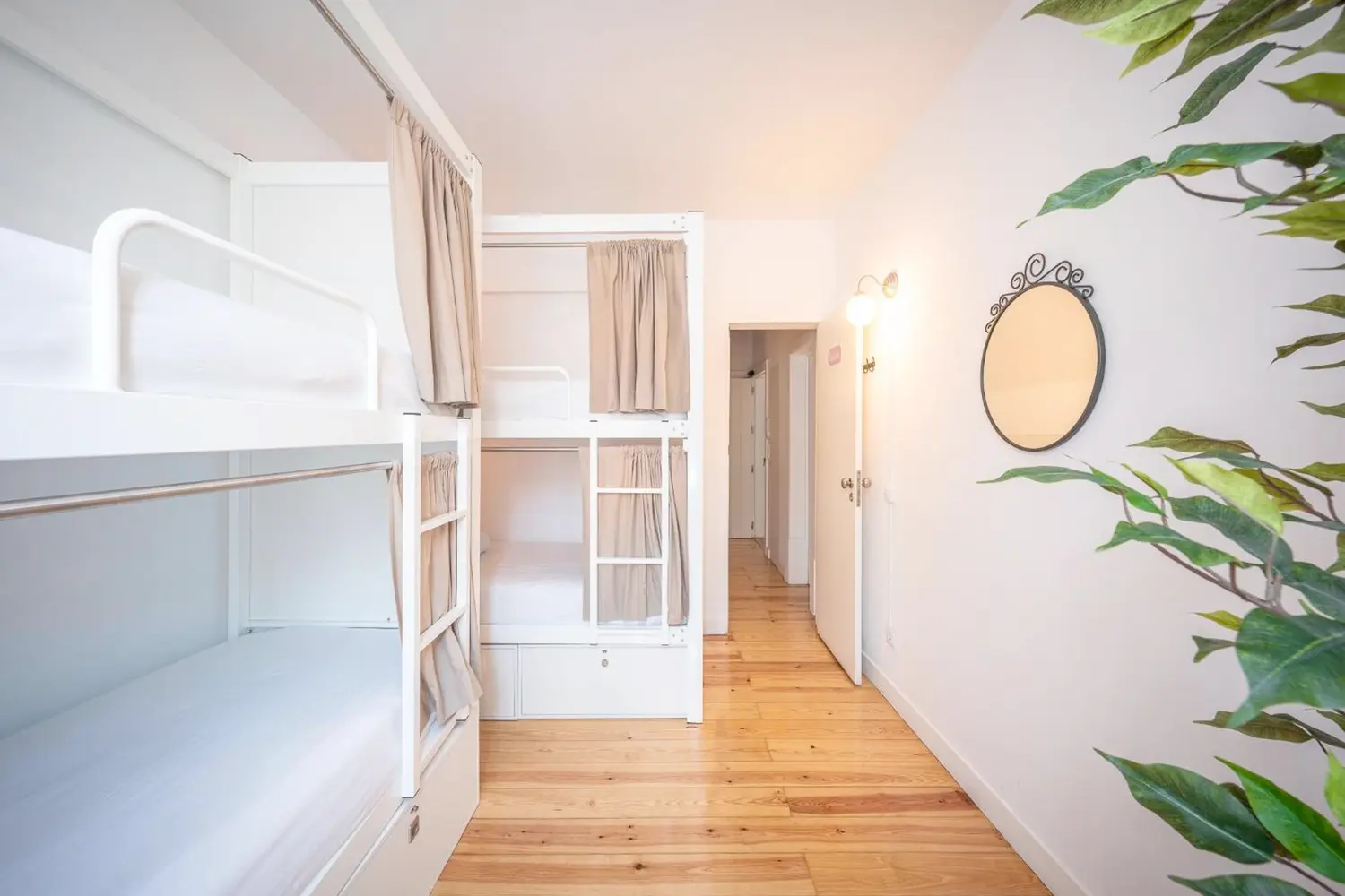 Dorm room at the We Love F Tourists hostel in Lisbon