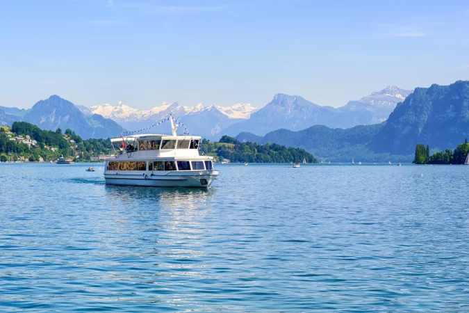 Boat cruise on Lake Lucerne, Switzerland