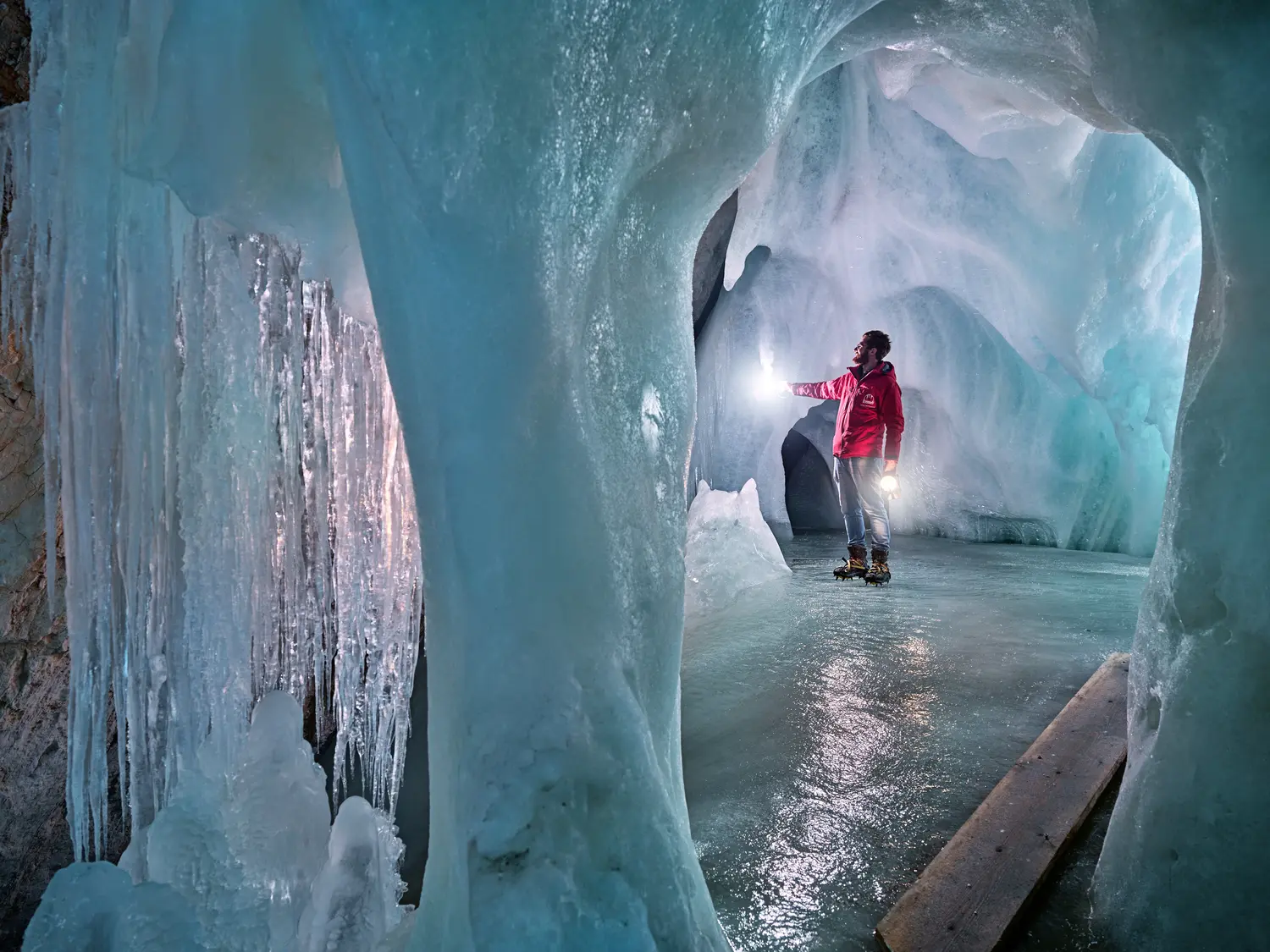Eisriesenwelt ice cave in Werfen, Austria