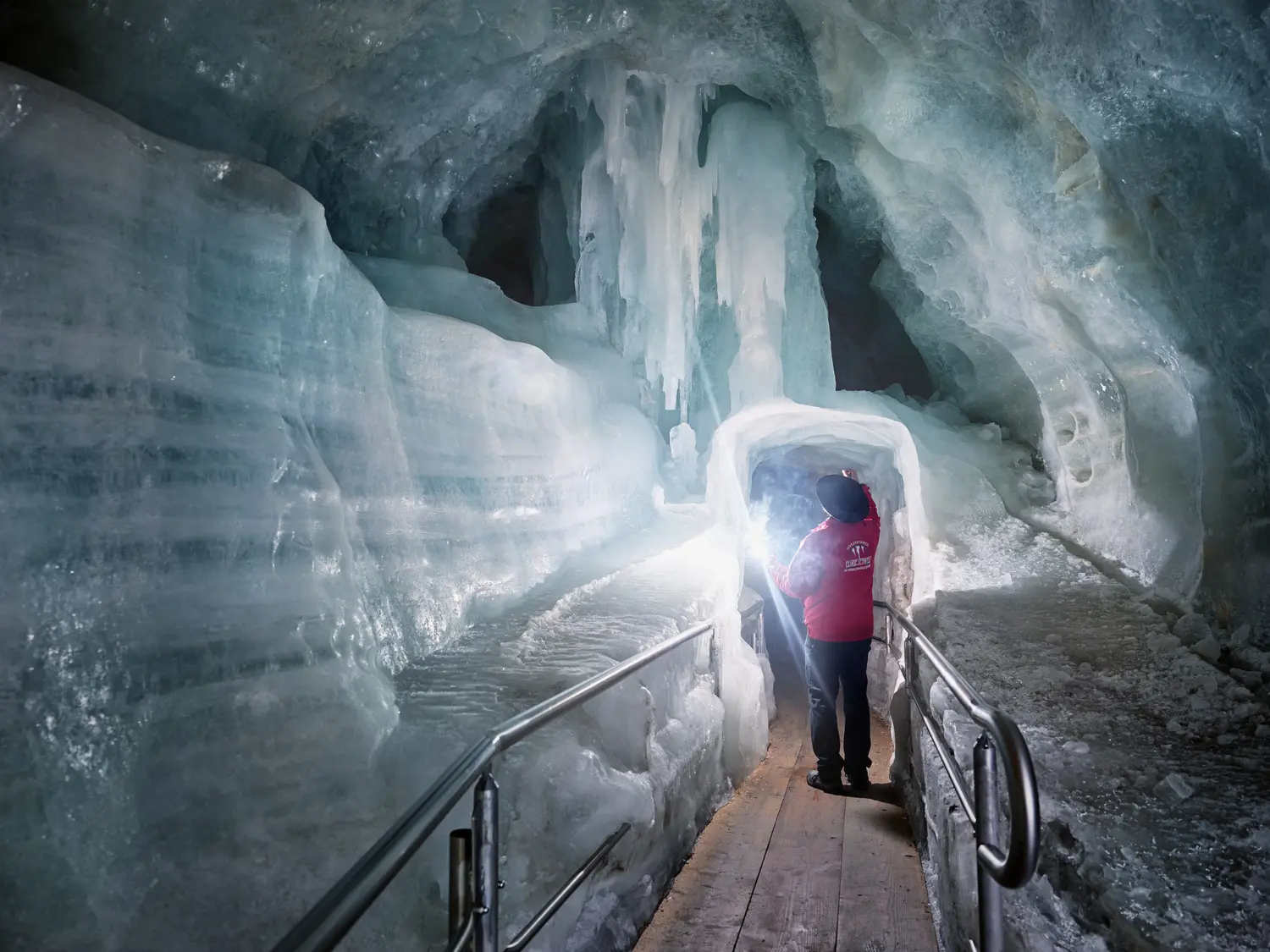 Eisriesenwelt ice cave in Werfen, Austria