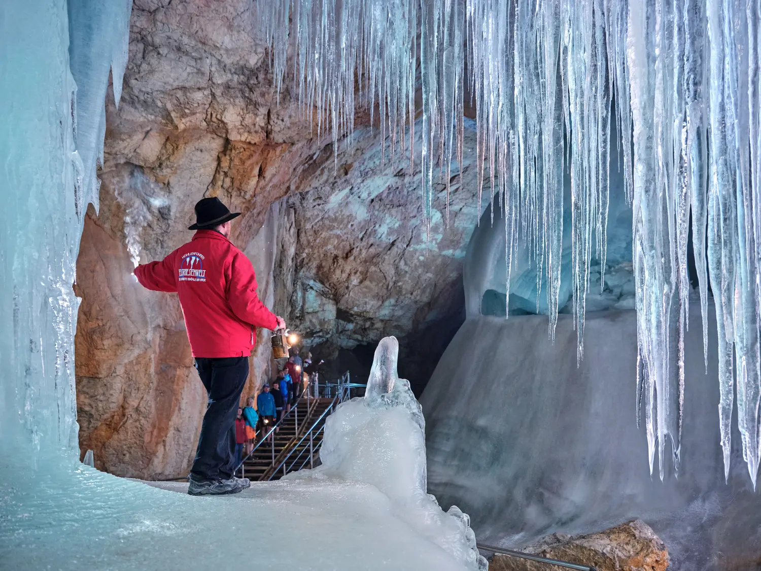 Eisriesenwelt ice cave in Werfen, Austria