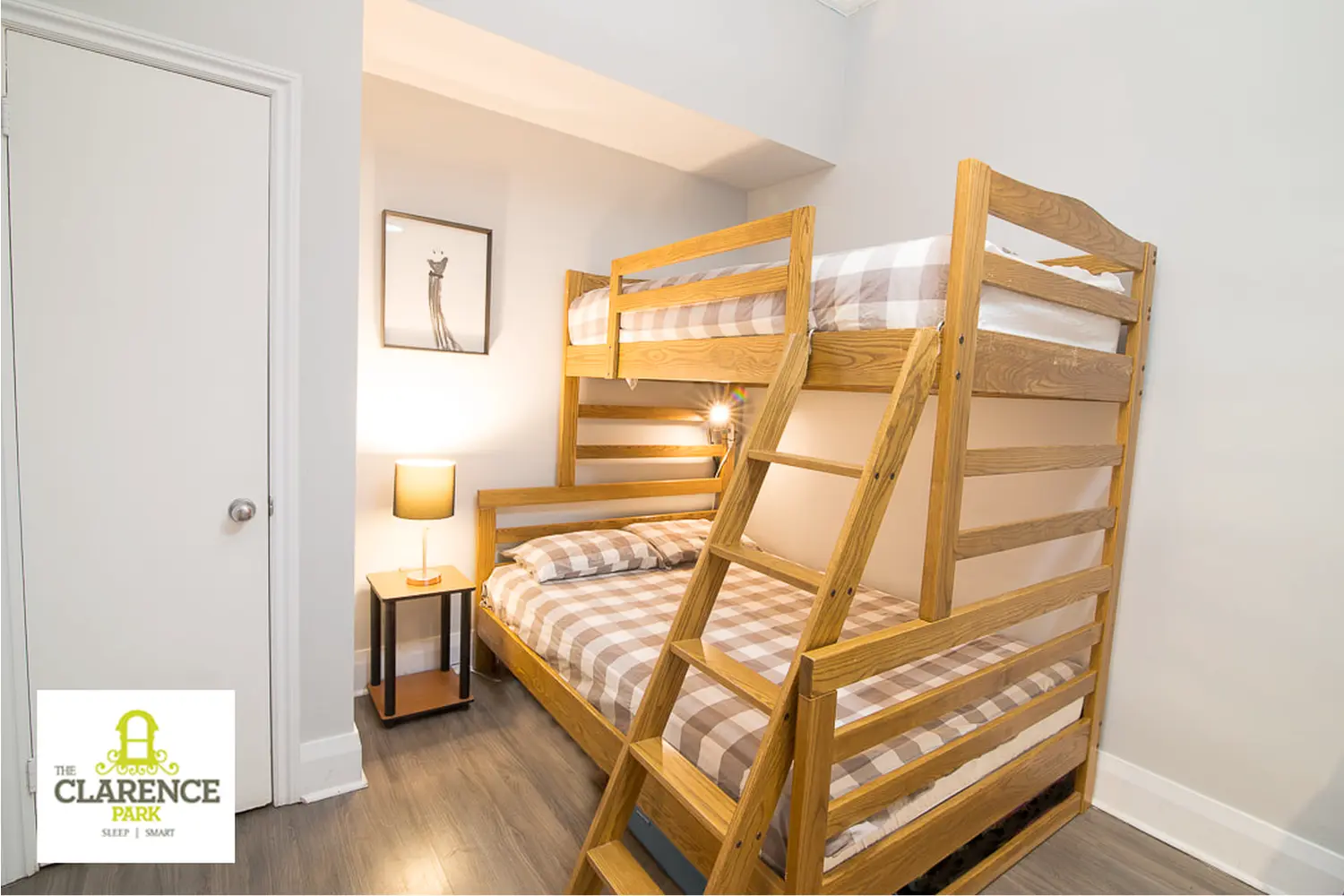 Dorm room at The Clarence Park Hostel in Toronto, Canada