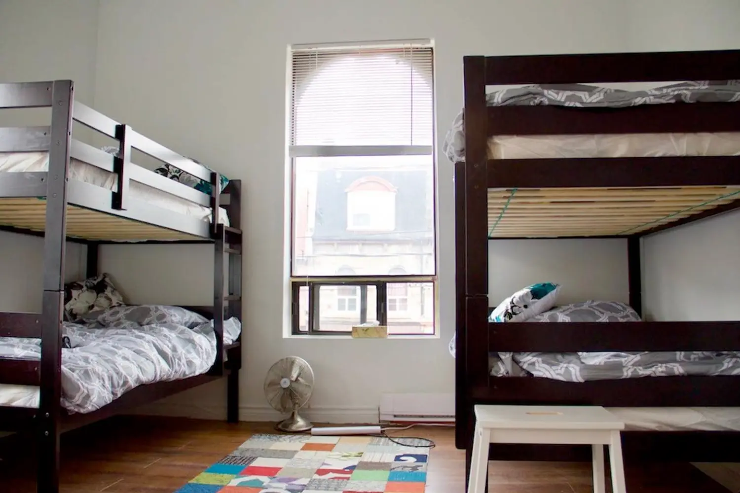 Dorm room at The Parkdale Hostellerie Hostel in Toronto, Canada