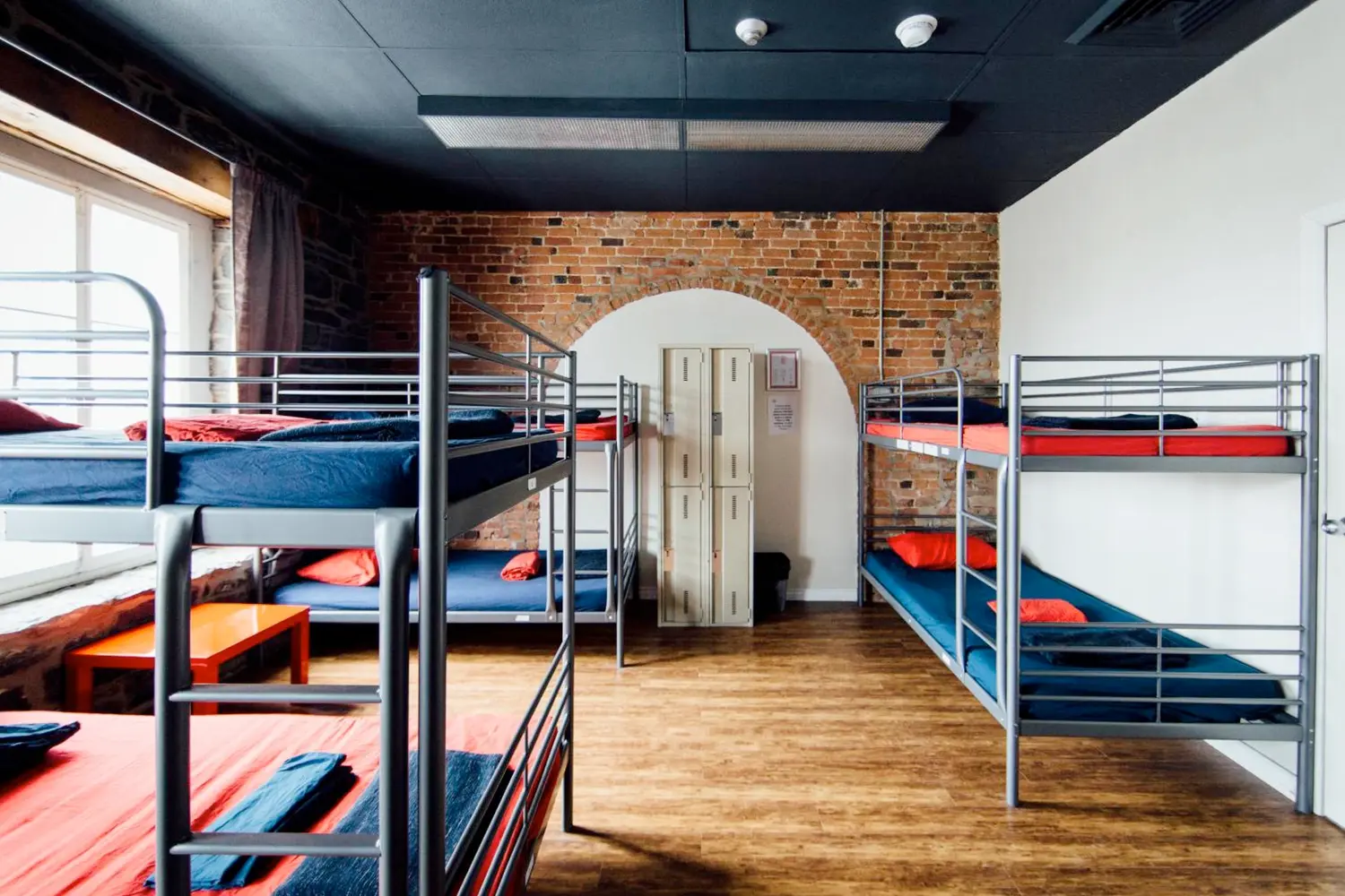Dorm room at the Alt Hostel in Montreal, Canada