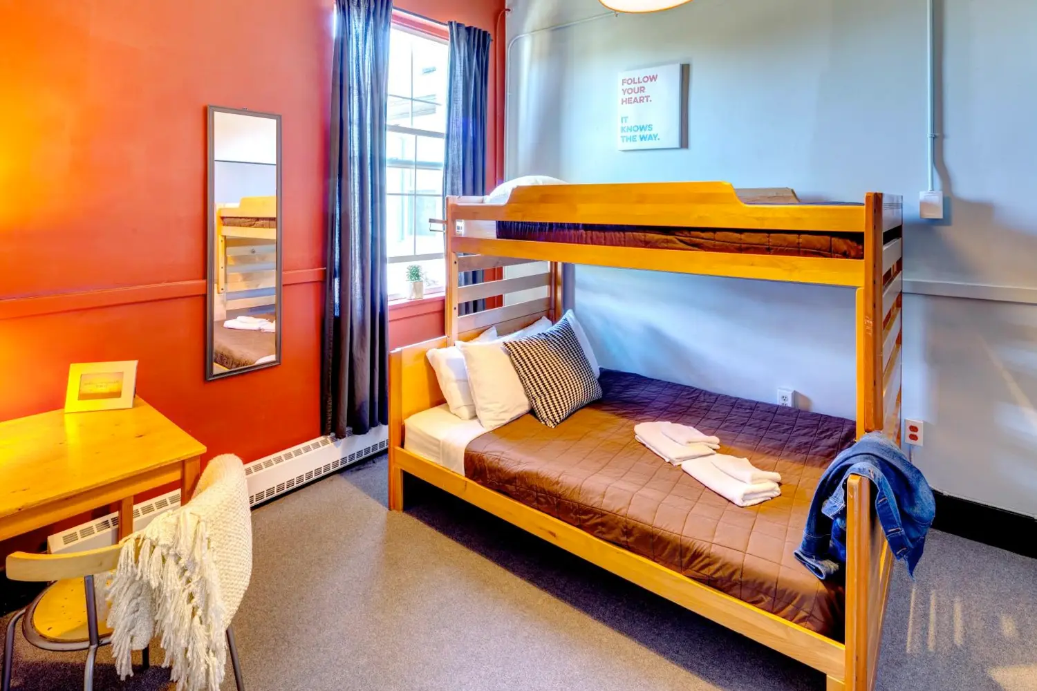 Dorm room at the HI Vancouver Jericho Beach Hostel