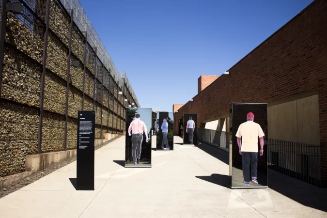 The entrance to Apartheid Museum, Johannesburg.