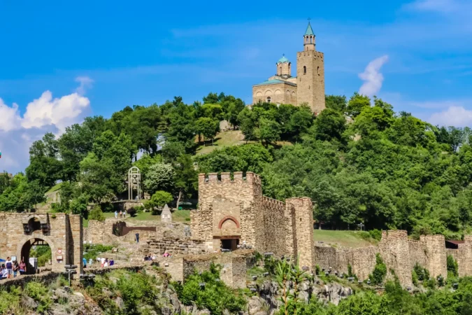 Tsarevets Fortress in Veliko Tarnovo, Bulgaria