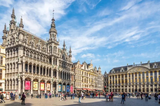 At the Grote Markt (Grand Place) in Brussels, Belgium