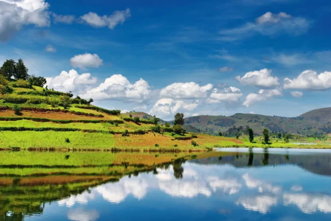 Lake Bunyonyi in Uganda