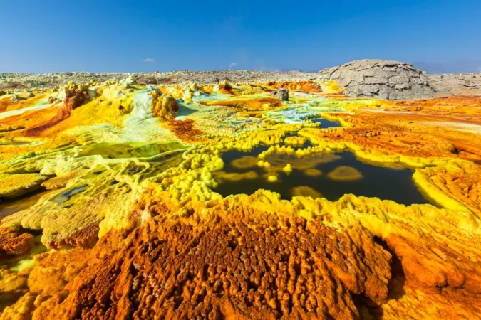 Danakil depression in Ethiopia
