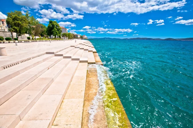 Sea organ in Zadar, Croatia