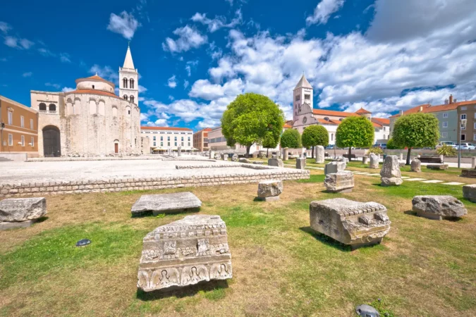 Roman Forum in Zadar, Croatia